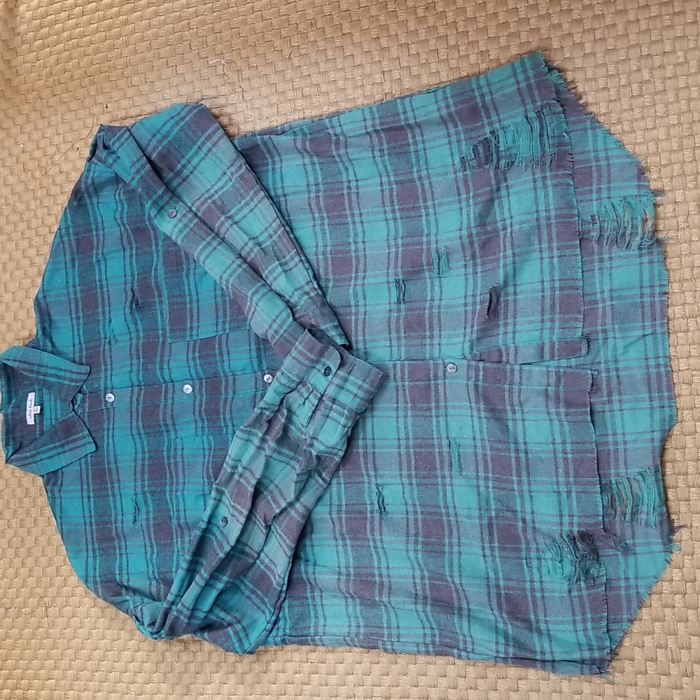 White Birch Flannel Top.